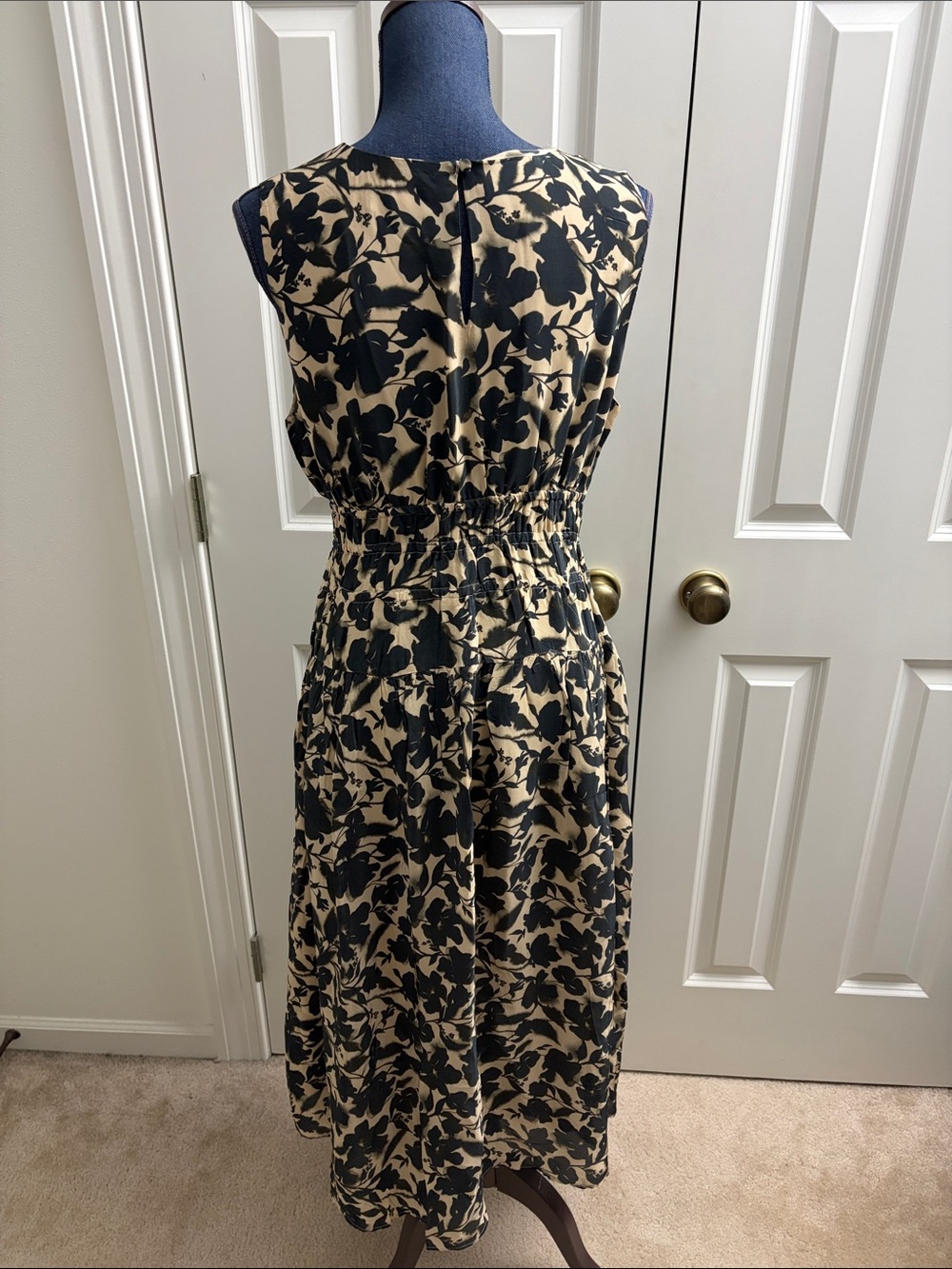 J Crew hyacinth midi dress in crepe de chine NWOT - Picture 5 of 7